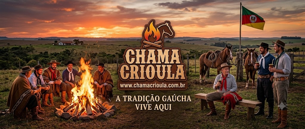 Banner do projeto Chama Crioula - A tradição gaúcha vive aqui